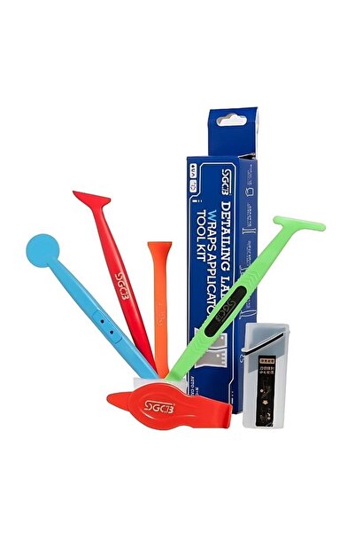 SGCB مجموعة أدوات سحب رقائق PPF لفيلم الزجاج مكونة من 6 قطع - في صندوق