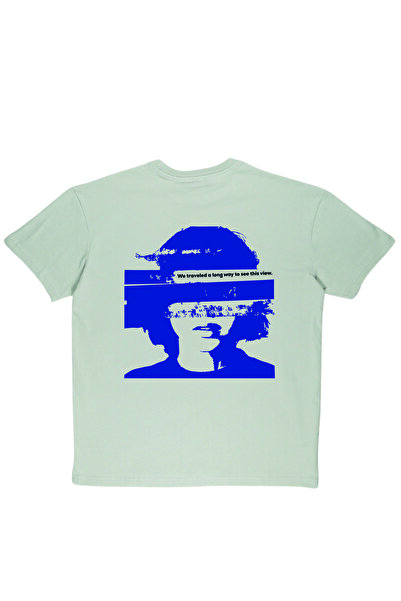 By Caspita Fashion Μπλουζάκι Lenithra Travel Printed Unisex Oversize Γκρι