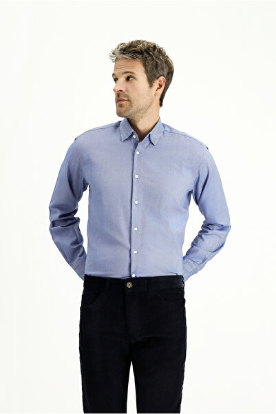 Kiğılı Βαμβακερό πουκάμισο Oxford με μακρυμάνικο κανονικό σχέδιο