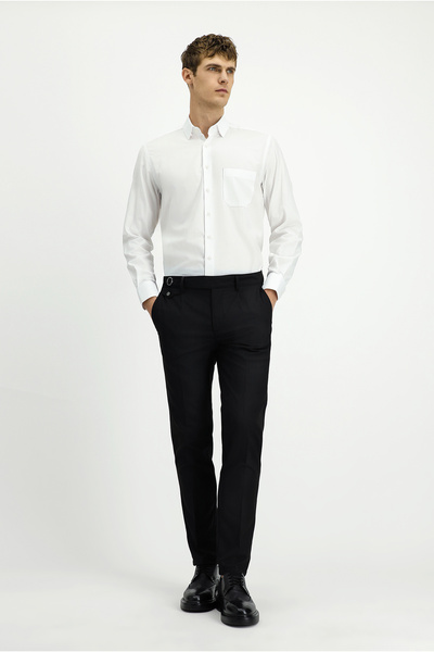 Kiğılı Long Sleeve Regular Fit Dobby Cotton Shirt