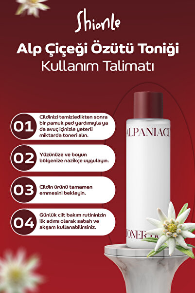 Shionle Beyazlatıcı, Nemlendirici ve Canlandırıcı Alp Çiçeği Özütü Yeni Nesil Kore Tonik 250ml