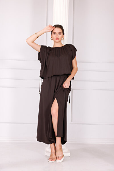 Pulli Collection Modal Fabric Slit Skirt - Blouse Double Set – Relaxed Fit