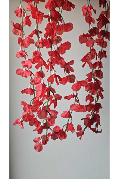 Ekozi Home Saksıda Yapay Sarkan Bitki Ortanca 6 Dal 60 Cm