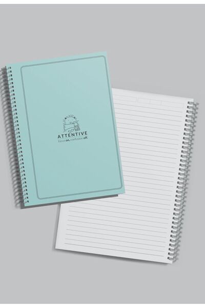 Yıldızistan 1, Quality Striped Cardboard Cover Spiral A5 Size Special Collection Pastel Series School Notebook