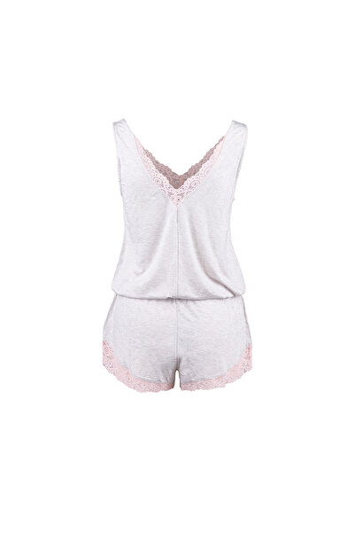PJ Salvage Shorty Love & Lace Romper Langarm Kurzarm Body-Suit, Leichter Schlafanzug Kurz