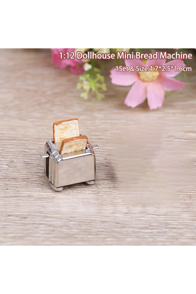 Choice لعبة محاكاة آلة خبز صغيرة لبيت الدمى بمقياس 1:12 باللون الأبيض، نموذج ...