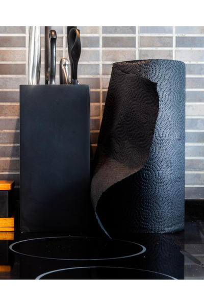 Renova Kitchen Towel, 1 Roll, 2 Layers, Black Color