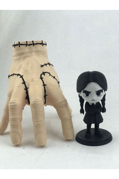 Çınar Bilişim Dünyası Wednesday El Hand Şey Sevenlere Özel İkili 3d Baskı Aks...