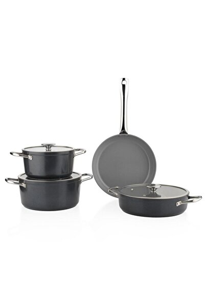 Schafer Gravita Ceramic Cookware Set 7 Pieces-Black