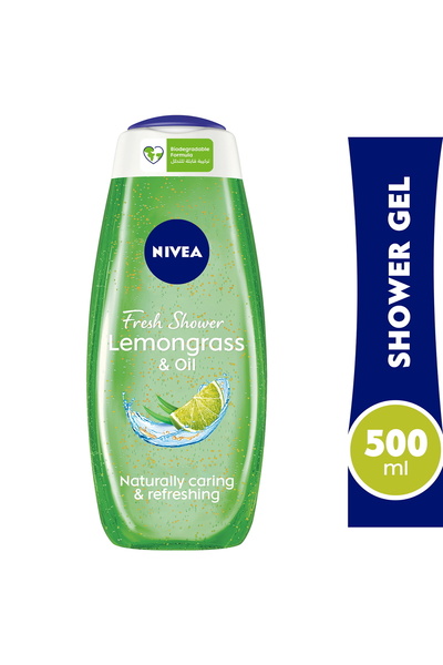 NIVEA Shower Gel Lemongrass & Oil 500 ml Refreshing & Moisturizing Body Cleanser