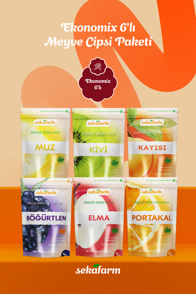 sekafarm Ekonomix Set of 6 Fruit Chips
