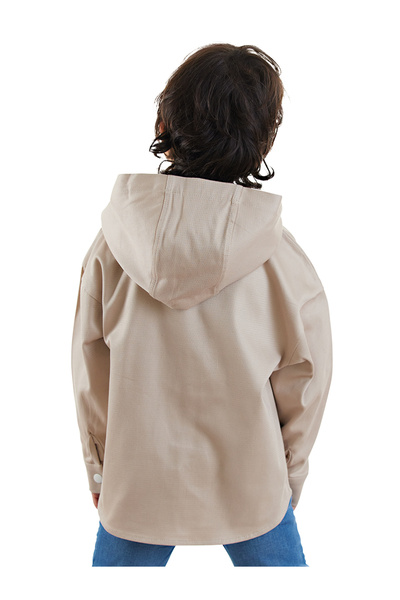 Denokids Dino Oversize Gabardine Boy's Shirt Jacket