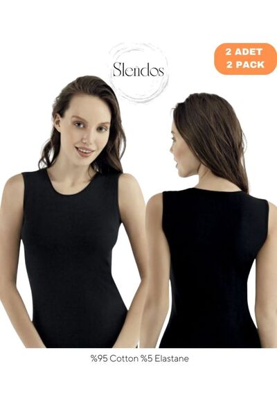 Şahinler Women'S, Basic, Zero Sleeve, 95% Cotton, 5% Elastane 2-Piece Undershirt/Body