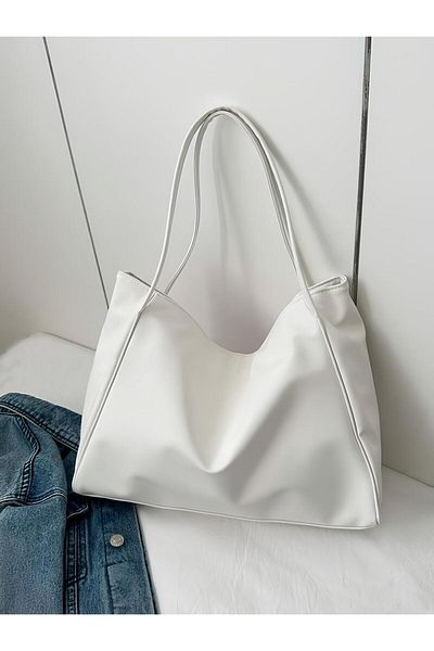 HONEY BAG Soft White Women's Shoulder and Shoulder Bag