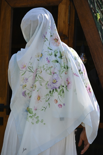 Desenay Scarfs Şal Desenay Mira cu flori de grădină