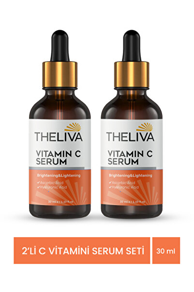 The Liva C Vitamini Serum Aydınlatıcı Hyaluronik Asit Cilt,Leke Yaşlanma ve K...