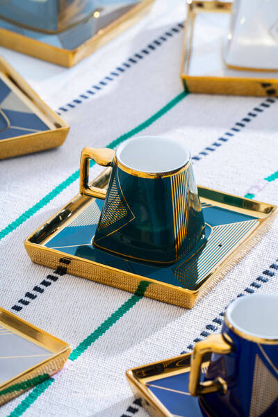 ACAR Rosemary Coffee Cup Set for 6 People - 90 ml
