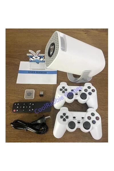 Tradeo S40 Max HD Projector Gaming Bundle – 1080P, WiFi 6, Auto Keystone, Android 11, 2 Controllers