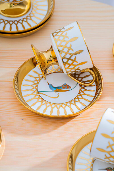 ACAR Leoni Coffee Cup Set for 6 People - 90 ml