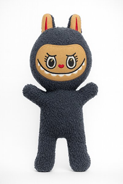 cabbaroğlu ticaret Labubu Peluş Bebek Dekoratif Yastık, Uyku Arkadaşı Labubu Oyuncak