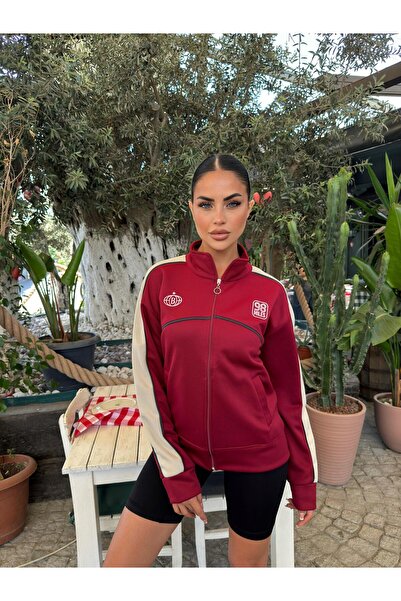 DUAS & CO Свободна кройка, удобна кройка, двойни джобове, цип, ребристи детай...