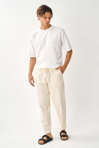 Shooter Sportswear Men's Comfortable Fit Linen Drape Pants