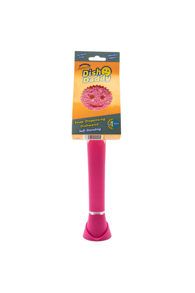 Scrub Daddy Dish Daddy Deterjan Hazneli Bulaşık Süngeri - Pembe