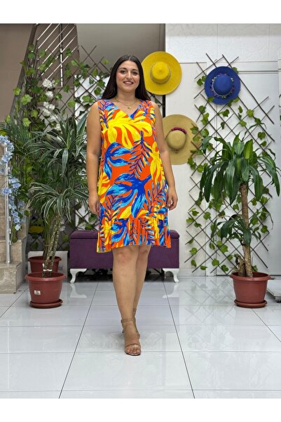 Punta Otantik Aln16068 Viscose Alanya Dress