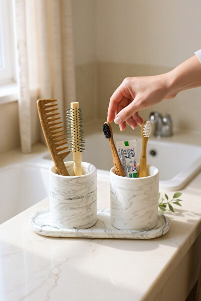 Chiko Mall ΣΕΤ ΜΠΑΝΙΟΥ ΒΑΣΗ ΟΔΟΝΤΟΒΡΑΣΙΛΗΣ ΜΕ ΔΙΣΤΑΣΗ, ΘΗΚΗ ΟΔΟΝΤΟΦΥΛΑΚΙΟΥ, Ο...