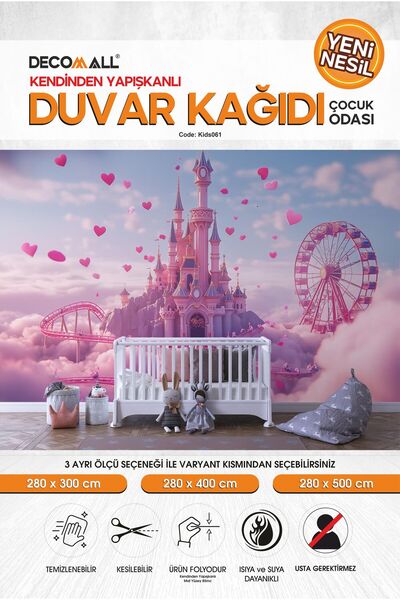 senavia farkınızı yansıtın kids061 Yeni Nesil Kendinden Yapışkanlı Çocuk Odas...