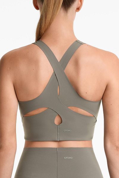Oysho Light Touch medium-support sports bra