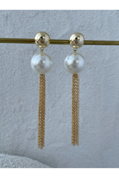 TAKİŞKO DANGLE PEARL EARRING