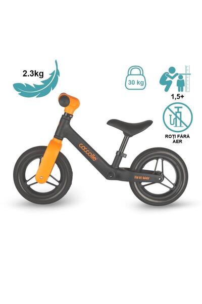 Coccolle Bicicletă fără pedale First Way, Orange Shadow