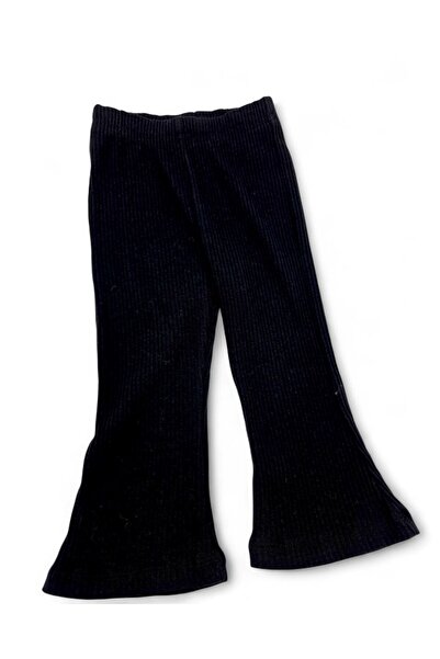 Egelite Baby Girl Ribbed Spanish Leggings with Floral Print Seasonal 2 Thread, 2 Piece Bottom Top Set