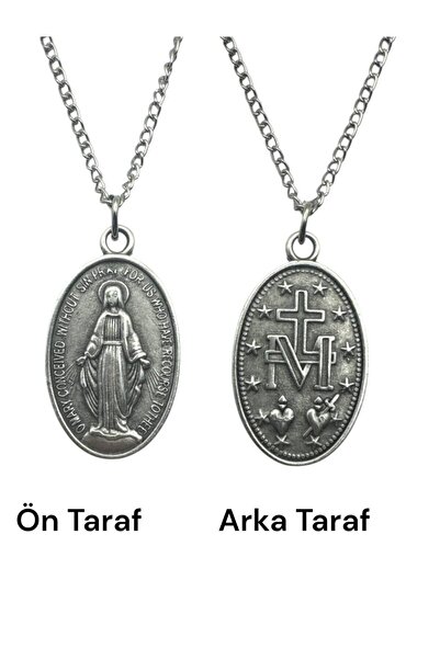 Herşey Nota قلادة ميدالية ميراكيلوس مزدوجة الجوانب - مع سلسلة 60 سم، مجوهرات ...