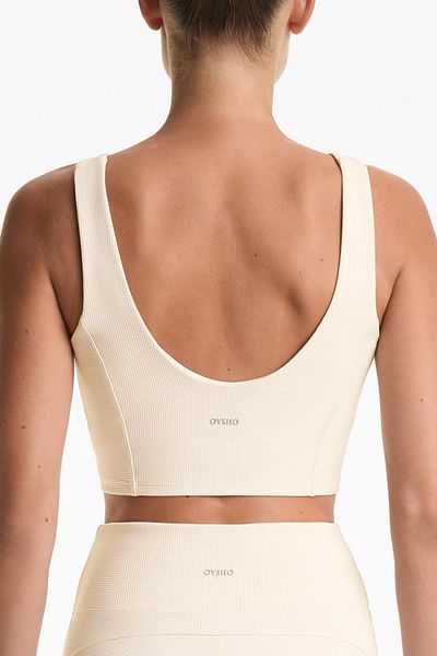 Oysho Waffle V-neck top