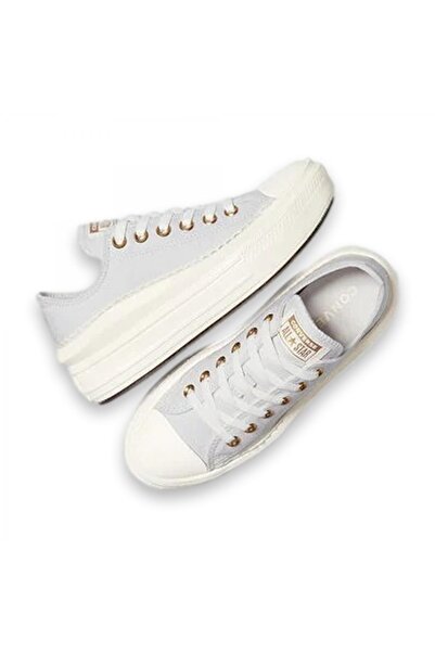 Converse A15494C Chuck Taylor All Star Move Platform Frills Sneakers Açık Gri Kadın Spor A