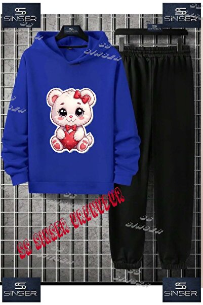 SS SİNSER Set de trening cu hanorac cu imprimeu special pentru copii, unisex,...