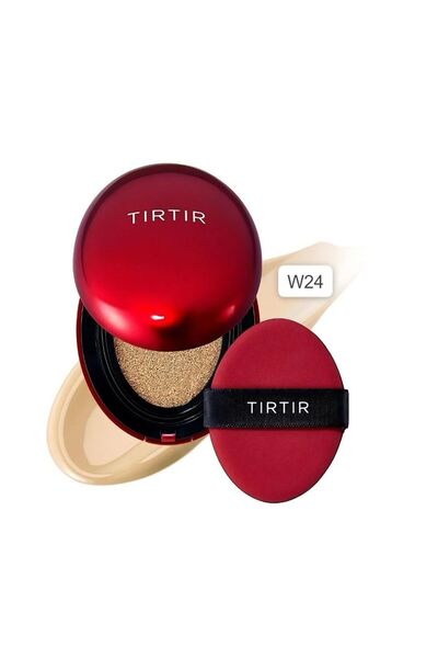 TIRTIR Mask Fit Red Cushion Foundation, Semi-Matte Finish, Walnut W24, 18.6ml