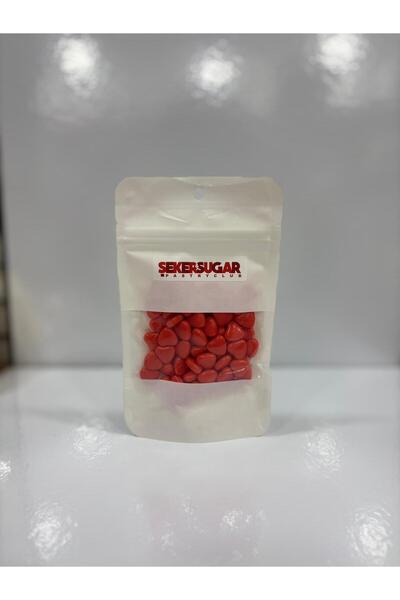 ŞEKER & SUGAR Şeker & Sugar - KALP KIRMIZI Şeker Pasta Süsü (40gr)