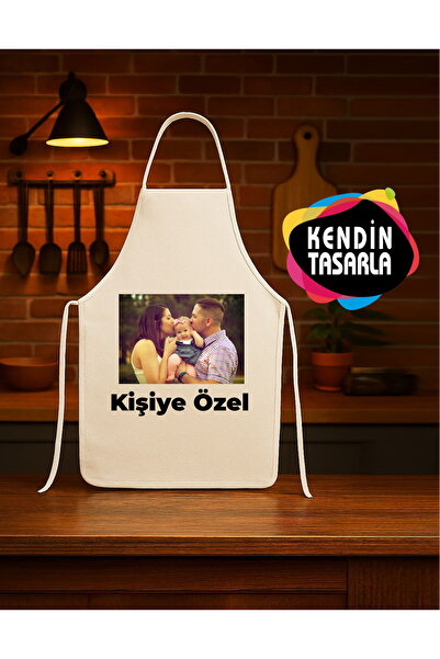 Hediye Deposu Kişiye Özel Fotoğraflı , Logo, Yazılı Mutfak Önlüğü