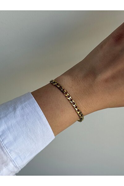 Owentis سوار من الفولاذ الذهبي مصنوع يدويًا من طراز Gourmet Crush Slinyne - ل...