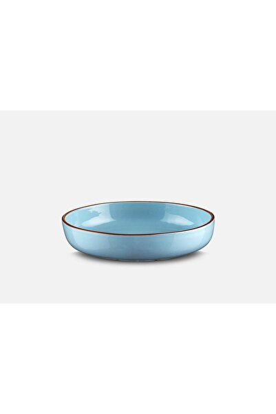 Regas 8700 Ceramic Primavera Round Salad Bowl Blue 26 cm