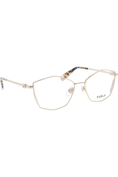 FURLA Σκελετοί γυαλιών οράσεως για γυναίκες VFU770 0300, Μεταλλικοί, Χρυσοί, ...