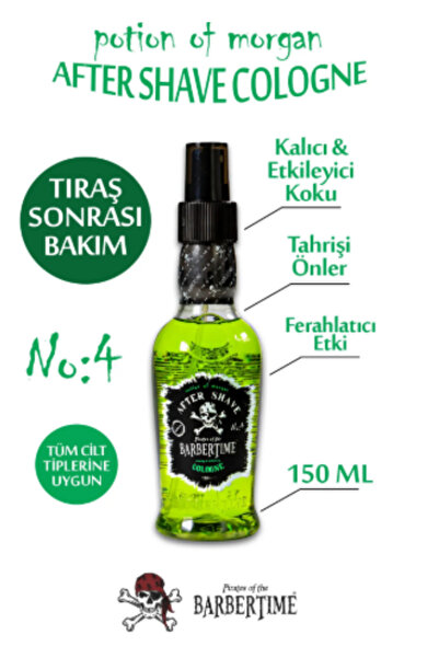 Barbertime TRAŞ SONRASI KOLONYA NO:04 150 ML