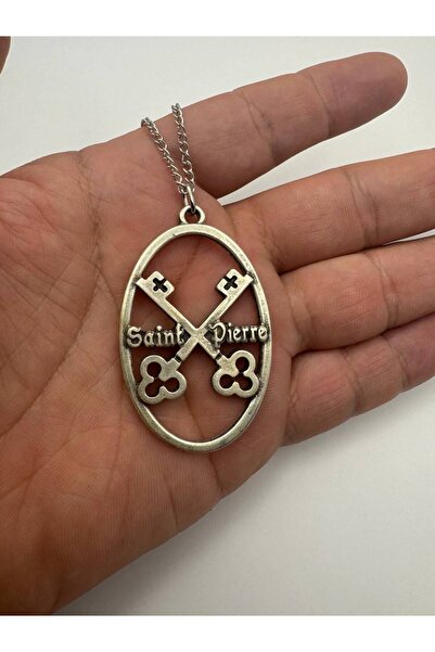 Yuchicly قلادة ميدالية بتصميم المفتاح والصليب - أنيقة، قوطية وعتيقة للنساء وا...