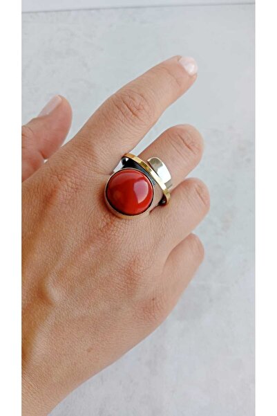 GÜMÜŞ Papila Silver Ayarlanabilir Sarmal Mercan Tasarım Yüzük