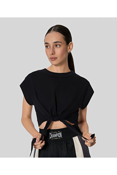 Champion Trophies Ss Tee Black Women's T-Shirt -117887-Kk001