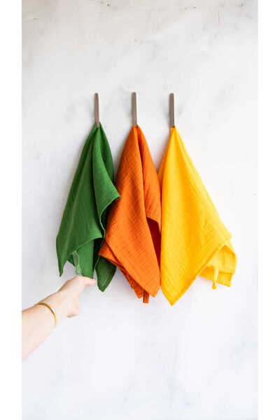 Refikadan Müslin Kurulama Bezi 3 Renk Set