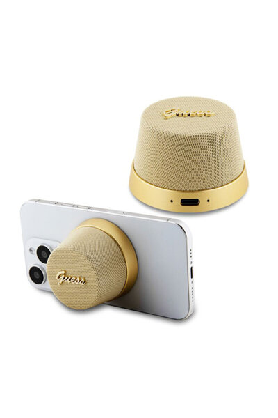 Guess Portable Bluetooth Speaker V5.3, TWS, 3W, Gold